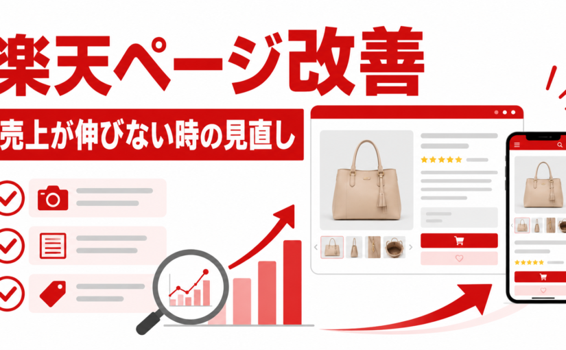 楽天の商品ページ改善はどこから？売上が伸びない店舗の見直しポイント