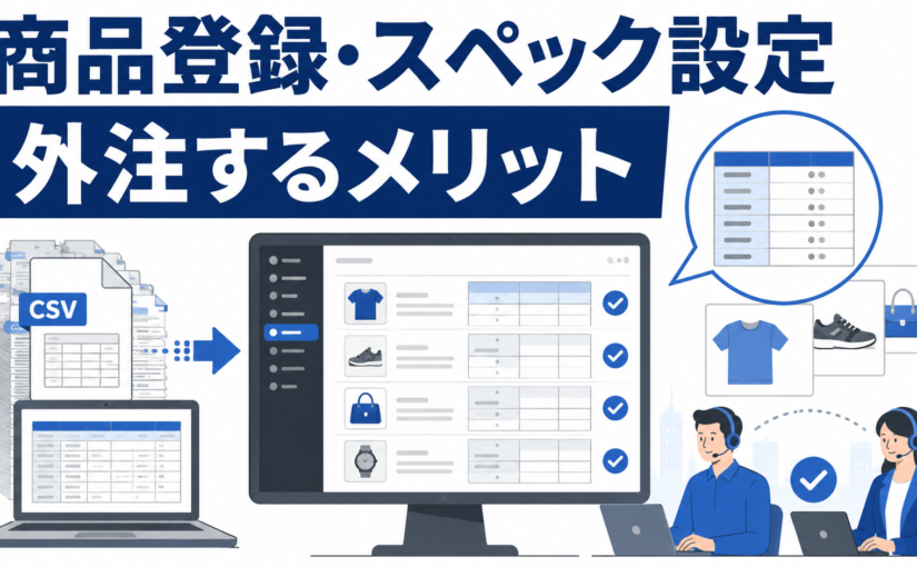 ヤフーショッピングの商品登録・スペック設定を外注するメリット